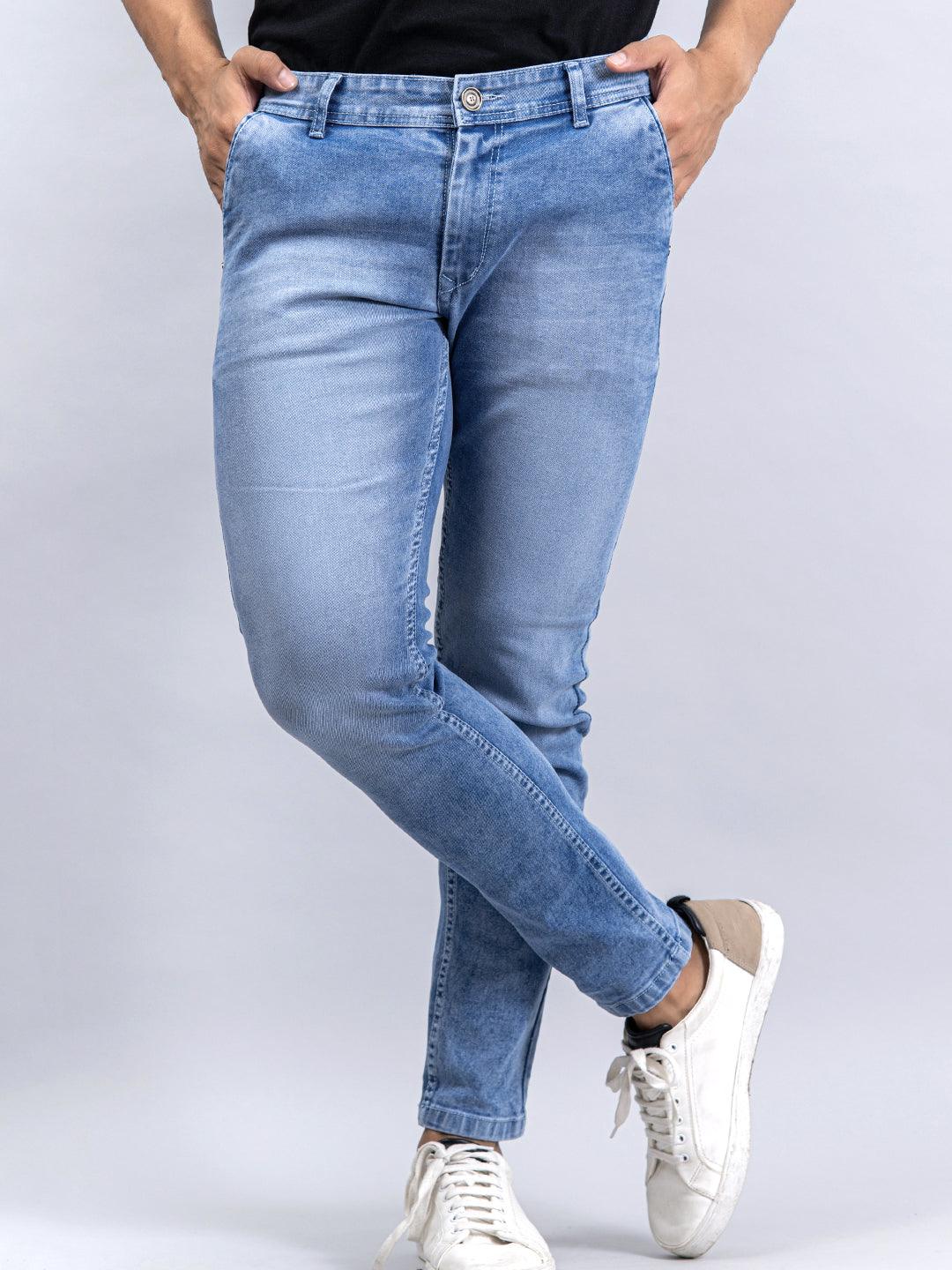 Knitted Fabric Ankle Length Mens denim damaged jeans at Rs 1150/piece in  Delhi